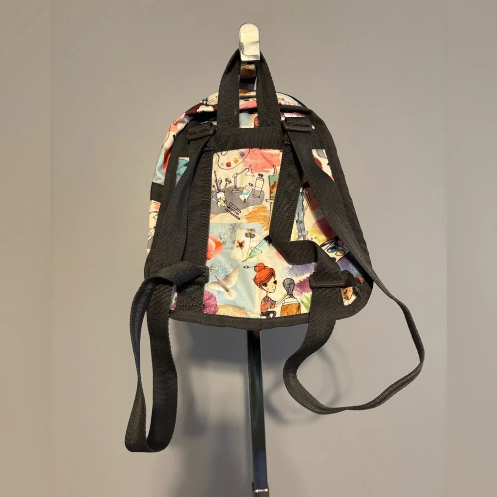 LeSportsac Purse/backpack  Cleo Art School Painting Adj Straps  NWOT